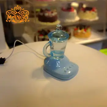 

Mini Dollhouse Scene model accessories toy mini mixer fresh fruit juice machine kettle two colors optional