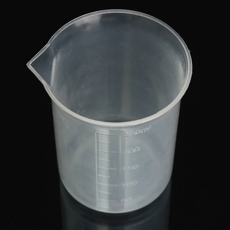 Kicute 50 100 150 250 500 1000 мл Прозрачный Кухня лаборатории Пластик окончил объемный стакан контейнер мерный стакан инструмент