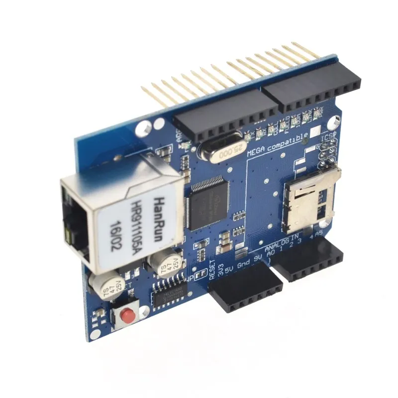 10 шт./лот Shield Ethernet W5100 макетная плата для arduino|development board|shield ethernetethernet shield |