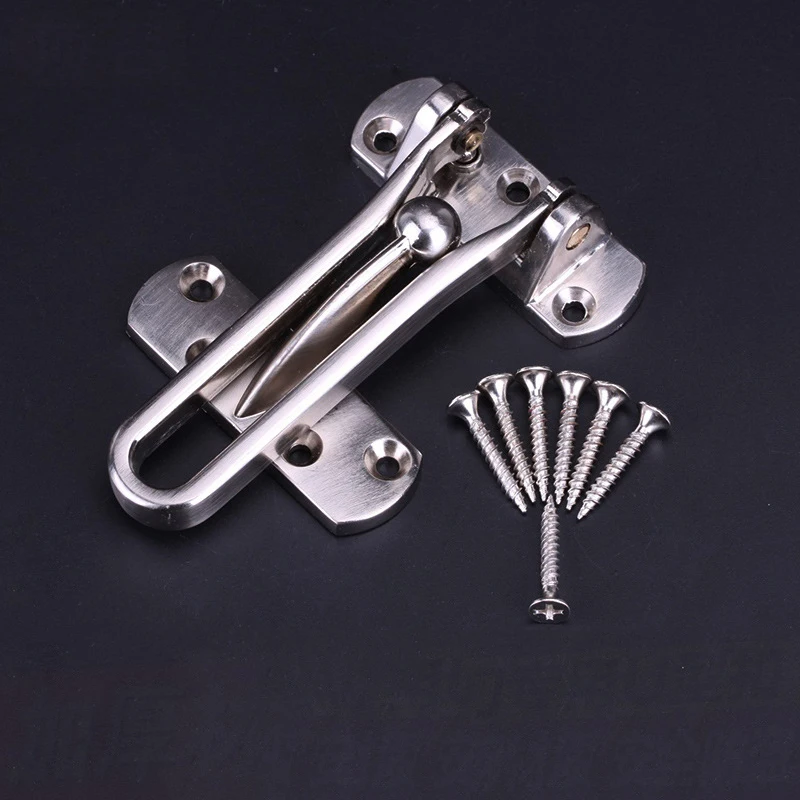 FGHGF Hotel Swing Bar Lock Alloy Anti theft Fastener Door Bolts Latches