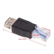 Тип usb(мама) RJ45 мужской Ethernet LAN сетевой маршрутизатор адаптер разъема