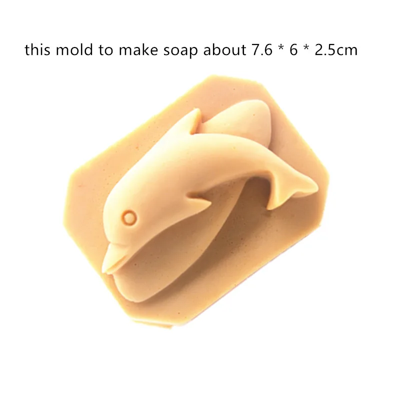 

Little dolphin Pattern soap mold handmade Craft Bath soap Silicone mold