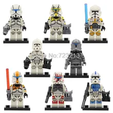 Única Venda de Star Wars Clone Trooper Figura Set SY1071 Starwars Stormtrooper Modelos de Conjuntos de Blocos de Construção Tijolos Brinquedos para Crianças