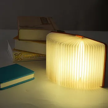 

Creative Lumio-Style Led Folding Book Lamp 4 Colors Light Changing Innovative Gift P20 Small Light Night For Bedroom Desktop