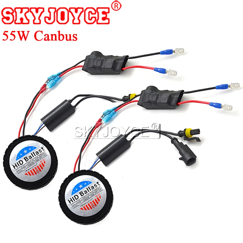 SKYJOYCE 55 Вт Canbus HID балласт 12 в тонкий ксеноновый круглый hid для комплект ксеноновой