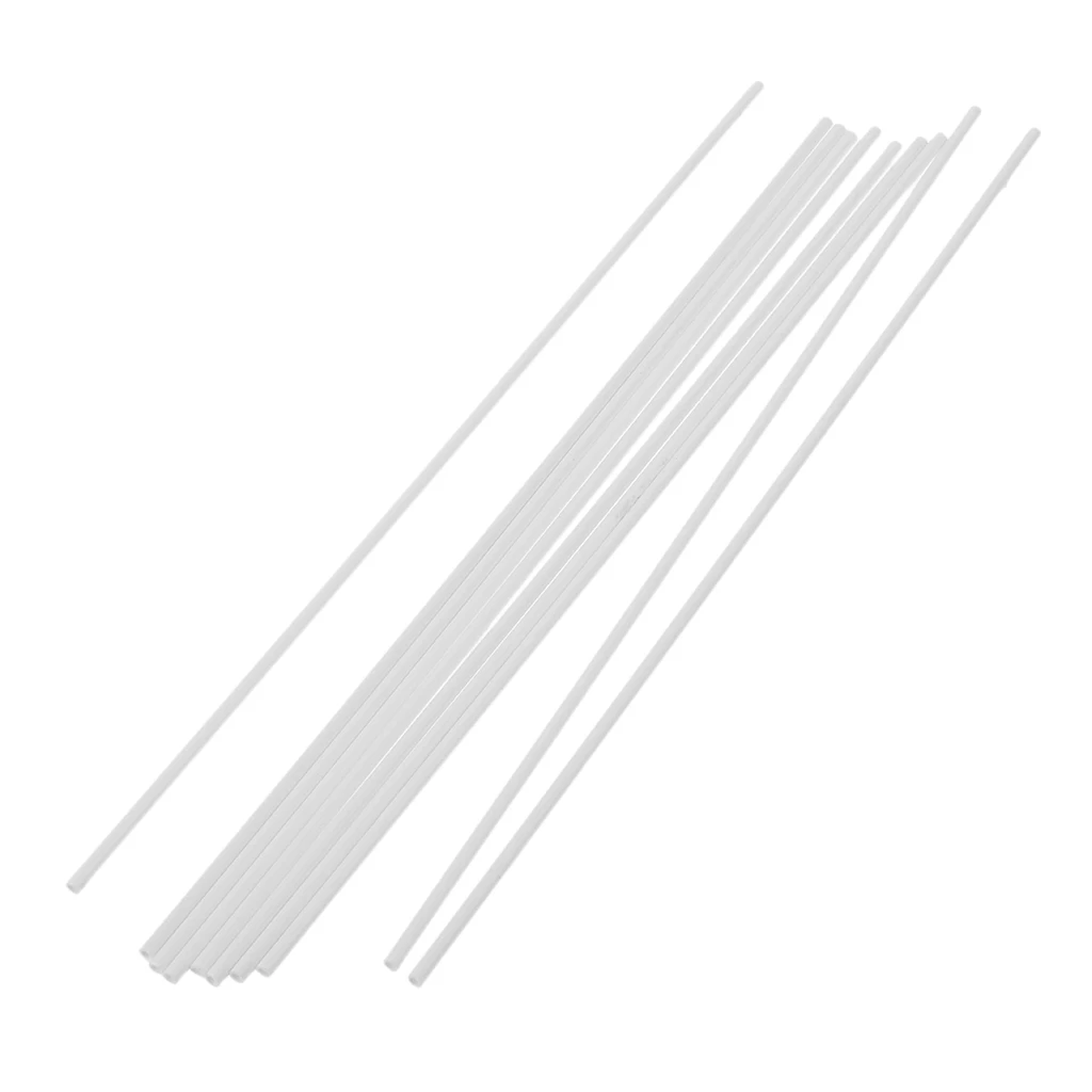 10Pcs 250mm Length ABS Plastic Round Tube Pipe for Architectural Model Making Building DIY Sand Table Model Materials White