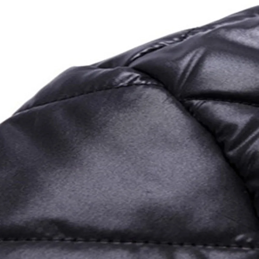 Мужская куртка на молнии, хлопковое Стеганое пальто, черный светильник, модная мужская Весенняя зимняя верхняя одежда, повседневная мужская пуховая куртка-бомбер, W85-JK