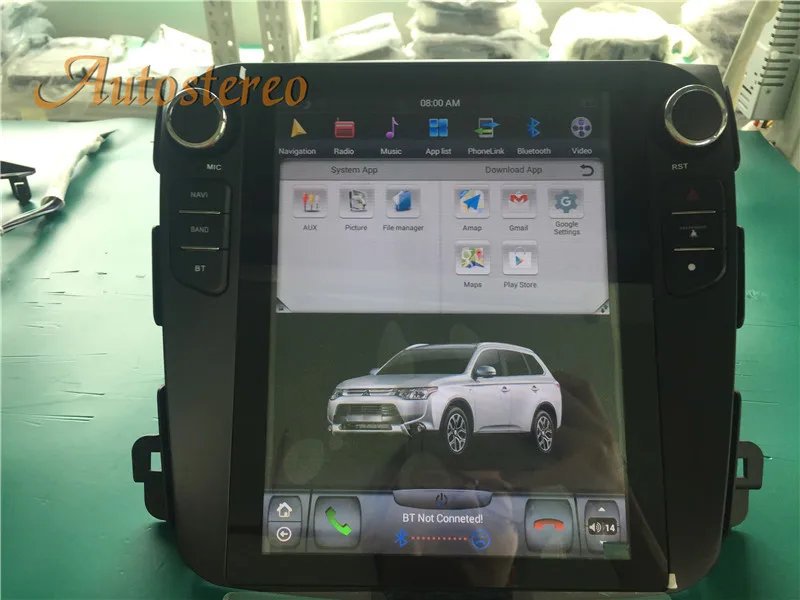 Cheap Tesla Android 9.0 Car GPS Navigation For Mitsubishi Outlander 2006~2012 For Citroen C-Crosser for Peugeot 4007 no DVD multimedia 4