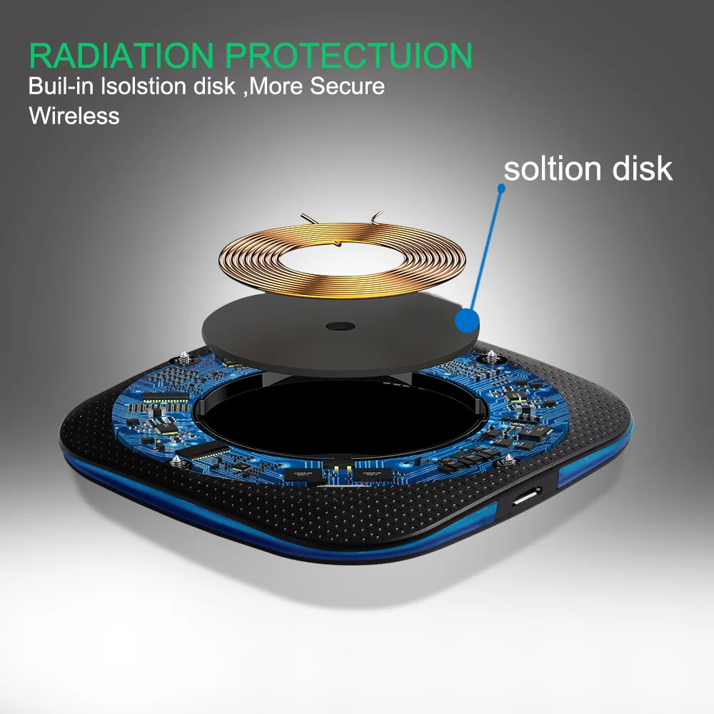 Marjay 10W Qi Wireless Charger for iPhone X88 Plus Fast Marjay 10W Qi Wireless Charger for iPhone X88 Plus Fast