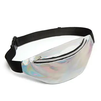 

Sequin Women Waist Bag Fanny Pack Running Zip Belt Clutch Purse Money Pouch Holiday Bag Black Gold Pink Purple Silver