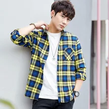 Japan Style Casual Long Sleeve Loose Shirts For Men,Plaid Printed Mixed Color Single Breasted Cotton Breathable Grind Shirts Japan Style Casual Long Sleeve Loose Shirts For Men,Plaid Printed Mixed Color Single Breasted Cotton Breathable Grind Shirts