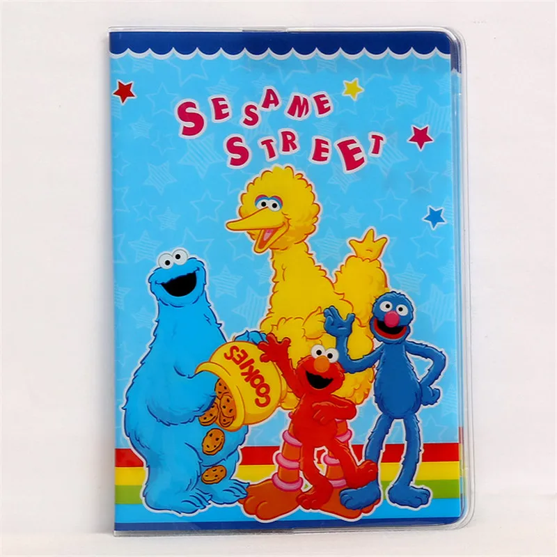 

Cartoon Sesame Street PVC Passport Covers Business Card ID Holders Travel Documents Ticket Bank Book Credit Card Protective Case