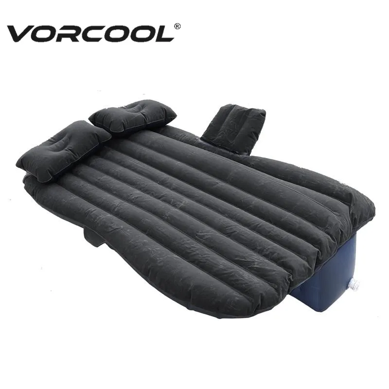 

VORCOOL 2018 Universal Car Travel Inflatable Mattress Inflatable Bed Camping Back Seat Extended Mattress And Two Pillows