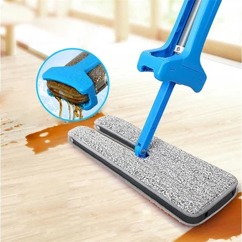 

Double Sided Non Hand Washing Flat Mop Wooden Floor Mop Dust Push Mop Home Cleaning Tools Dropshipping New Quality