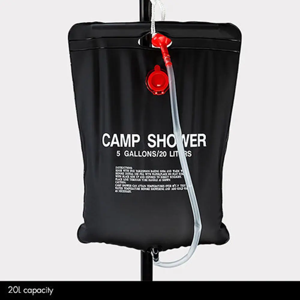 VILEAD 5 галлонов 20л Солнечная энергия с подогревом портативная походная душевая сумка ПВХ сумка для хранения воды на открытом воздухе Кемпинг путешествия Туризм Альпинизм