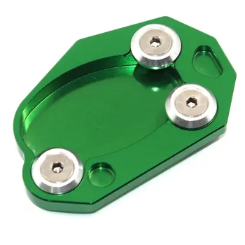 

BJMOTO For Kawasaki Z1000 Z1000SX ZX10R ER6N NINJA650 ZX6R Green CNC Aluminum Kickstand Sidestand Side Stand Enlarger Plate Pad