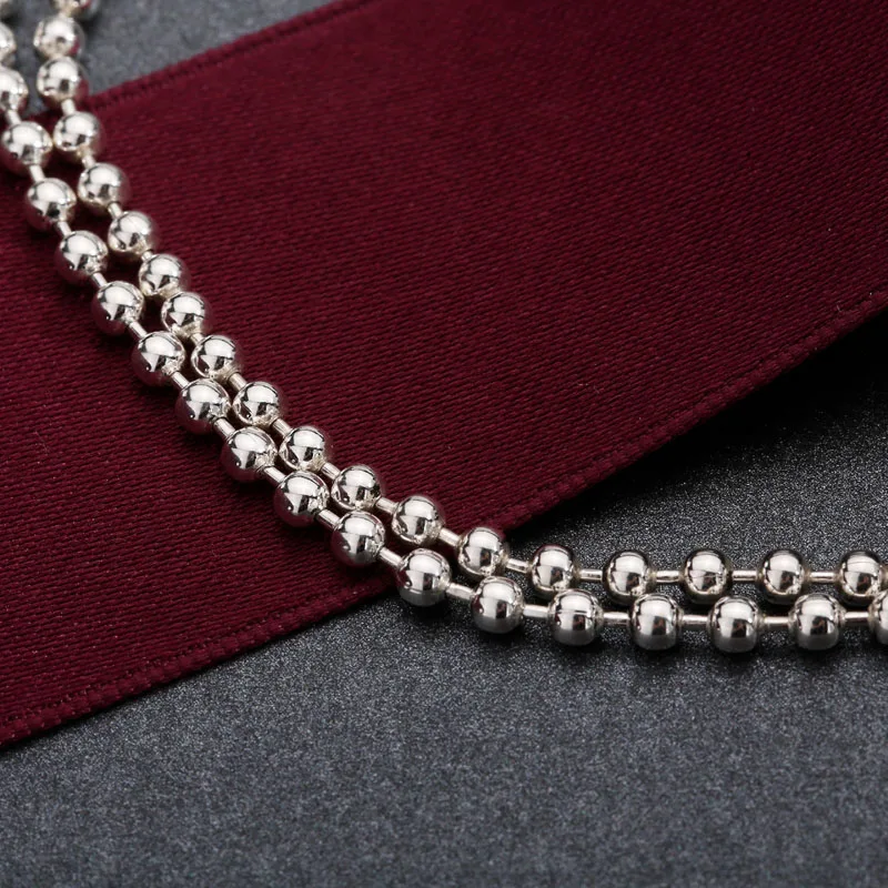 SA SILVERAGE 925 Sterling Silver Vintage Chains Necklaces For Women With Popcorn Chain colar collier femme New Year Gifts 14.9g - Image 4