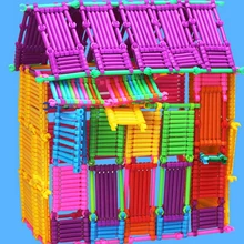 Rodbuilding iq игры монтессори игрушка интеллект детская палка строительные пластиковые Волшебные DIY умный блок доска малыш просветить кирпич