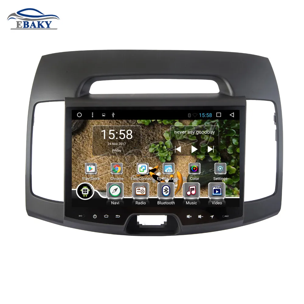 Sale NaviTopia 9inch 1GB/2GB RAM Quad Core/Octa Core Android 7.1/8.1 Car DVD Radio for Hyundai Elantra 2015- with GPS/wifi 1