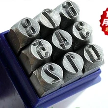 Ювелирные изделия инструмент сплав сталь 4 мм металлический номер перфоратор набор штамповок, хорошая твердость и прочность, штамповка номера