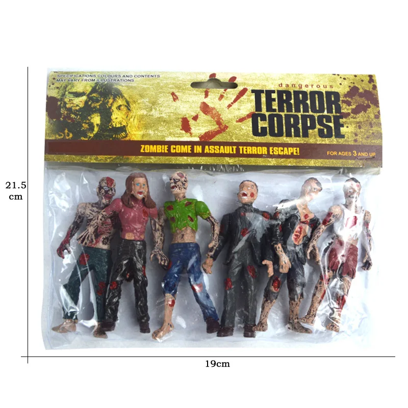 

6pcs/Lot 10cm PVC Model Toy TV Series The Walking Dead Movable Joints Figure Doll In Stock