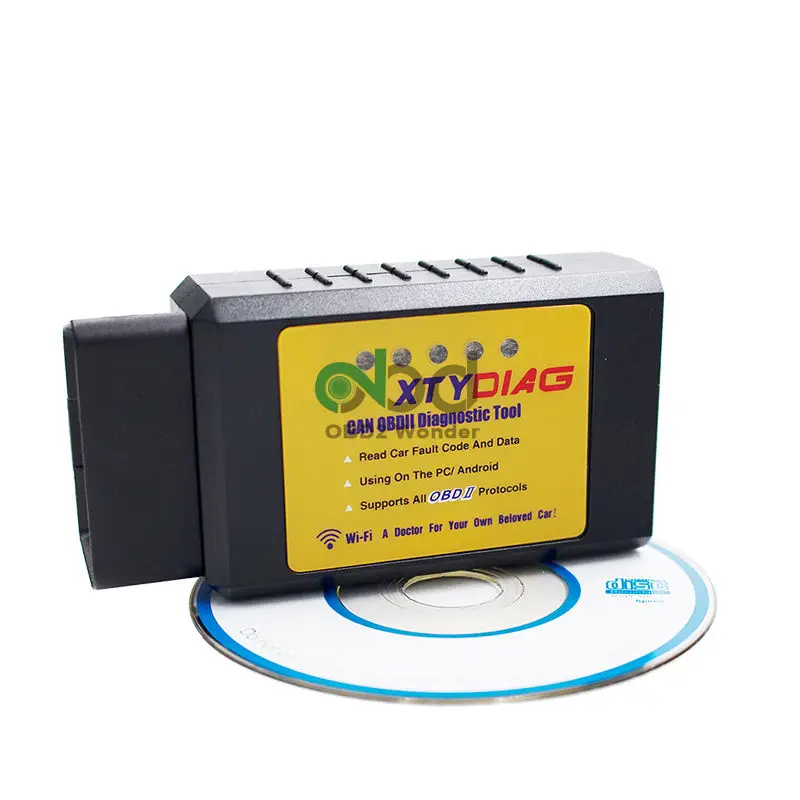 XTYDIAG ELM327 wifi OBDII интерфейс ELM 327 WI FI V1.5 PIC18F25K80 чип Автомобильный Диагностический Сканер Поддержка всех OBD2 протоколов