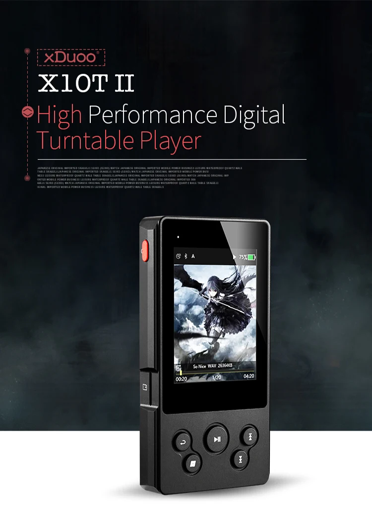 XDUOO X10T II Bluetooth HIFI цифровой проигрыватель музыкальный плеер MP3 Поддержка DSD256 PCM 384HKz/32 бит оптокал/коаксиальный/AEX/USB выход