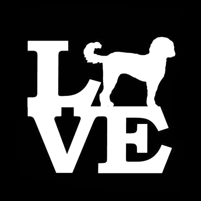 YJZT 15 2 см * 14 1 Goldendoodle Love Naughty Dog автомобильные виниловые наклейки