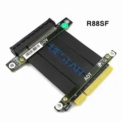 Райзер pci-e 3.0x8 удлинитель для pci-e 8 8x PCIe Riser Card ExpressCard 1U 2U серверов Удлинительный кабель 20 см 100 см Gen3 64 2.25gpbs