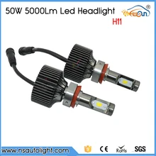 Free Shipping LED Car Headlights H11 Led Front Light Bulb Auto DRL Fog Lamp 50W 10000lm Automobiles Headlamp