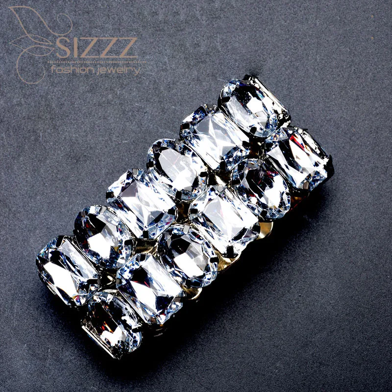 SIZZZ 2019 Новинка Европейская и американская мода дикая КОРОЛЕВА кристалл широкий
