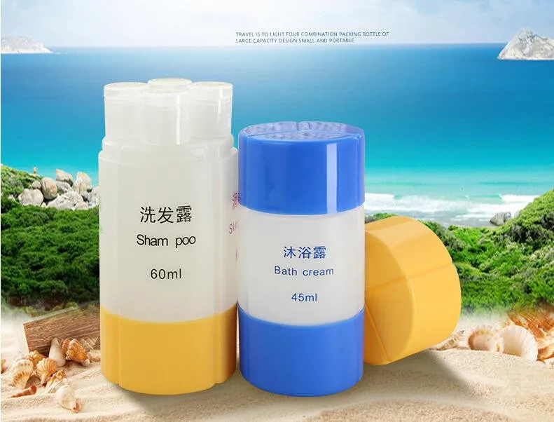 Travel Cosmetics Three-In-One Bottling 4-In-1 Bottle Shampoo Shower Gel Storage Wash Bag Empty Bottle
