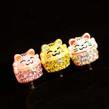 Lucky Cat дизайн модный стиль милый мультфильм мобильный телефон ухо крышка Пылезащитная заглушка для Iphone и всех 3,5 мм наушники Пылезащитная заглушка
