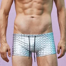 Брендовые мужские купальники бразильского кроя, мужские сексуальные плавки больших размеров, пляжные шорты для серфинга, новинка 2XL DZ501