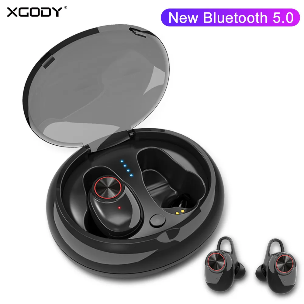 

XGODY V5 TWS Bluetooth Earbuds 5.0 Stereo Mini True Wireless Bluetooth Headphone Headset With Microphone Earphone For Phone