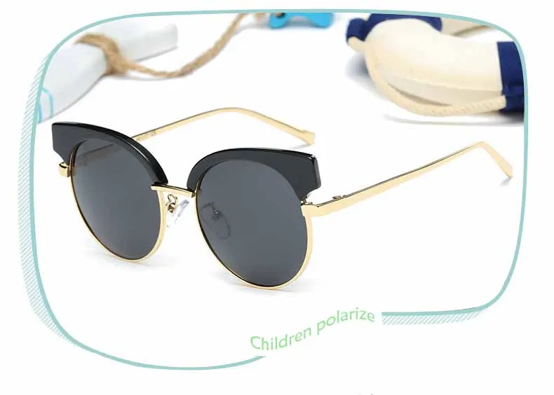 High quality Cool Eye Sunglasses Polarized children's Sunglasses girl
