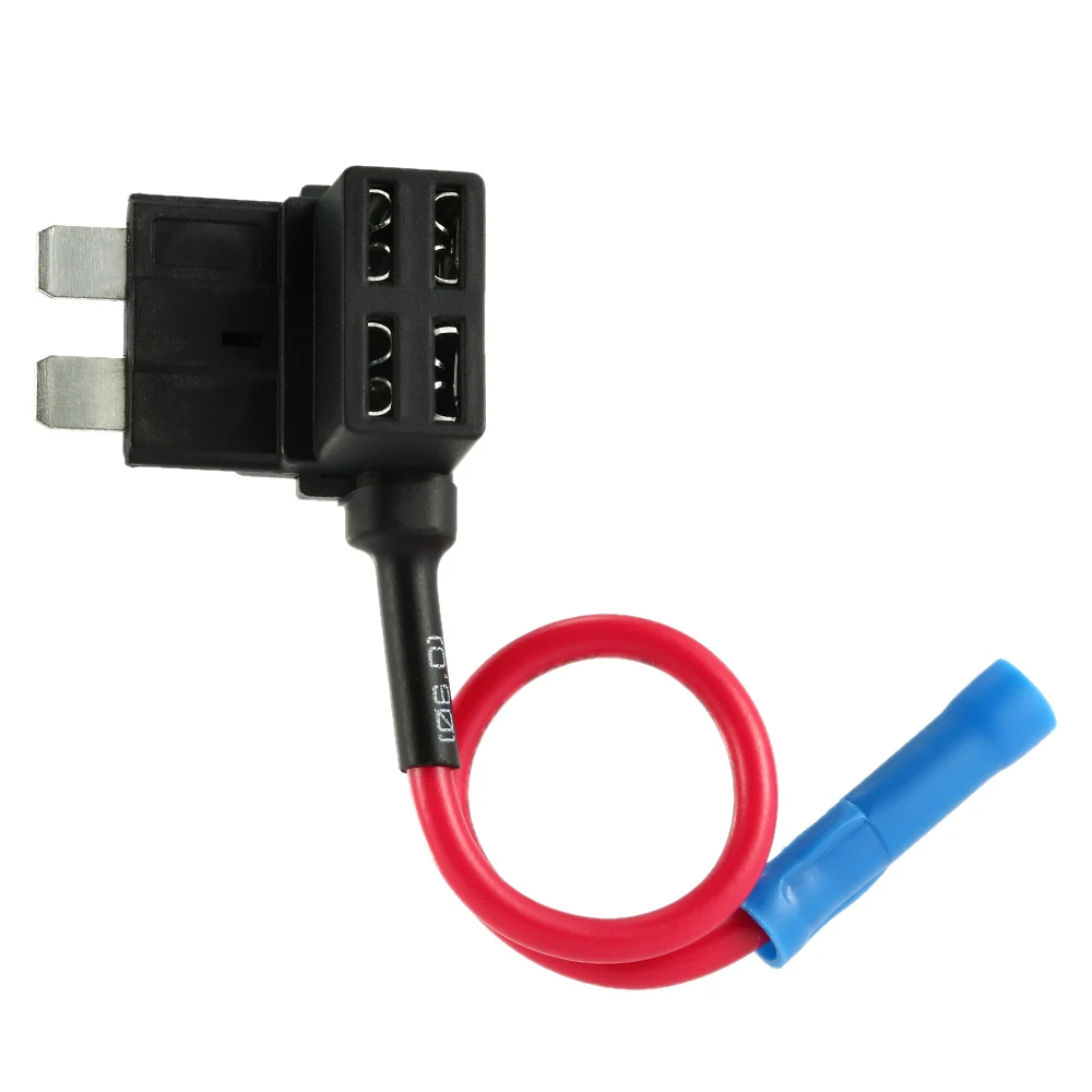 Middle Type In Line Standard Fuse Holder Car Automotive Circuit Security 12V 30A ACU Fuse Adapter Size M