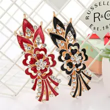 2 шт. заколка для волос из горного хрусталя, индивидуальный сплав, цветочный узор, верхняя Шпилька, аксессуары для волос, весенний Зажим для девочек