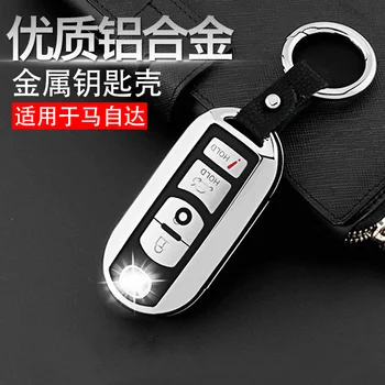 

Carbon fiber sports version key case keychain FOR Mazda CX-5 for Mazda 3 FOR Mazid ATENZA Car-styling