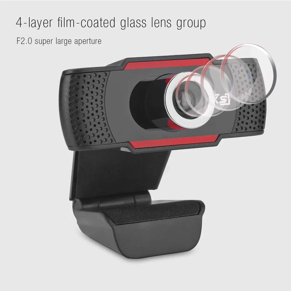 

New Arrival HXSJ S30 1 Megapixel HD Camera Webcam With Microphone For Skype Computer Laptop Desktop MSN