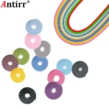1.5M Cute MIX Colors phone Wire Rope Protection Suit Spring Sleeve twine Cable Bobbin Winder Data Line Protector earphone Cover
