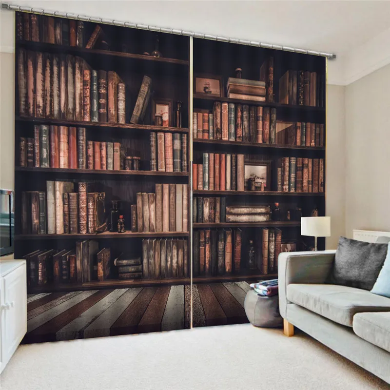 خزانة غرفة المعيشة الرقمية طباعة 3D تعتيم الستائر المائية ل ديكور غرفة نوم نافذة العلاج البوليستر الديكور Oct29