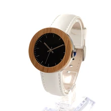 BOBO BIRD J03 Femmes de Bambou En Bois Montre-Bracelet Classique Cadran Noir En Acier Inoxydable Retour Cas Quartz Dames Montre orologi donna