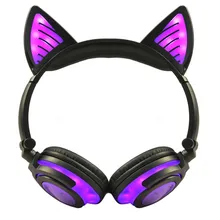 LIMSON Wireless foldable Headset Stereo adjustable Cat Ear Headphone for PC Laptop Computer Mobile Phone