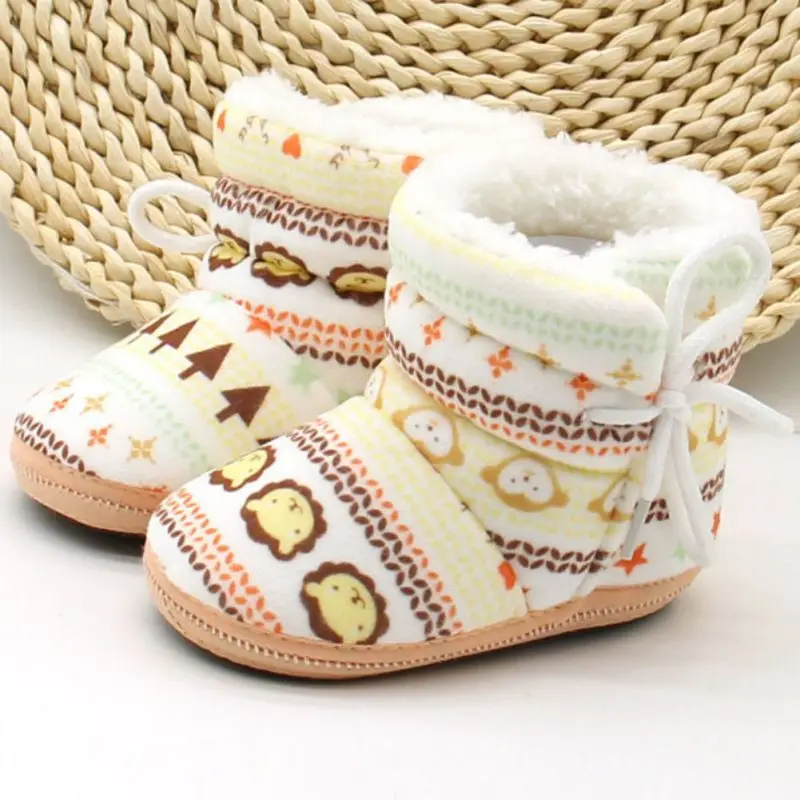 Lovely Winter Warm Baby Shoes Cotton Padded Infant Toddler Baby Boys Girls Boots Soft Newborn Bebe Boot