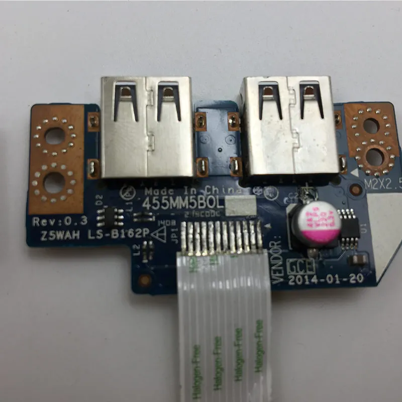 AIYIGI 100% Brand New USB Board with Cable For Acer Aspire E5-521 E5-571 USB Board LS-B162P Notebook Accessories Well Tested AIYIGI 100% Brand New USB Board with Cable For Acer Aspire E5-521 E5-571 USB Board LS-B162P Notebook Accessories Well Tested
