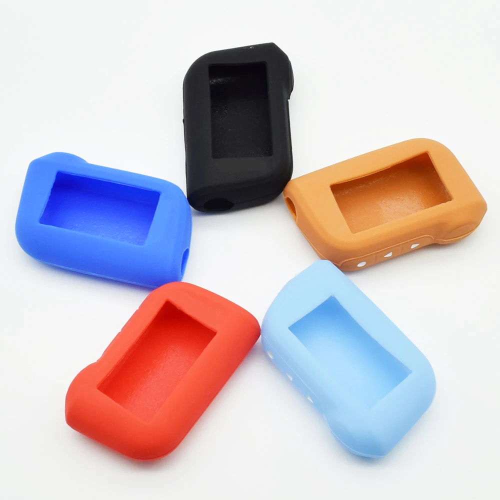 37 A93 Two Way Car Alarm Silicone Rubber Key Case Skin Cover Protector
