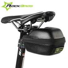 ROCKBROS Bicycle Panniers Carbon Pattern Rainproof Tail Rear Saddle Bag Foldable Black Cycling Seatpost Bag MTB Bike Accessories