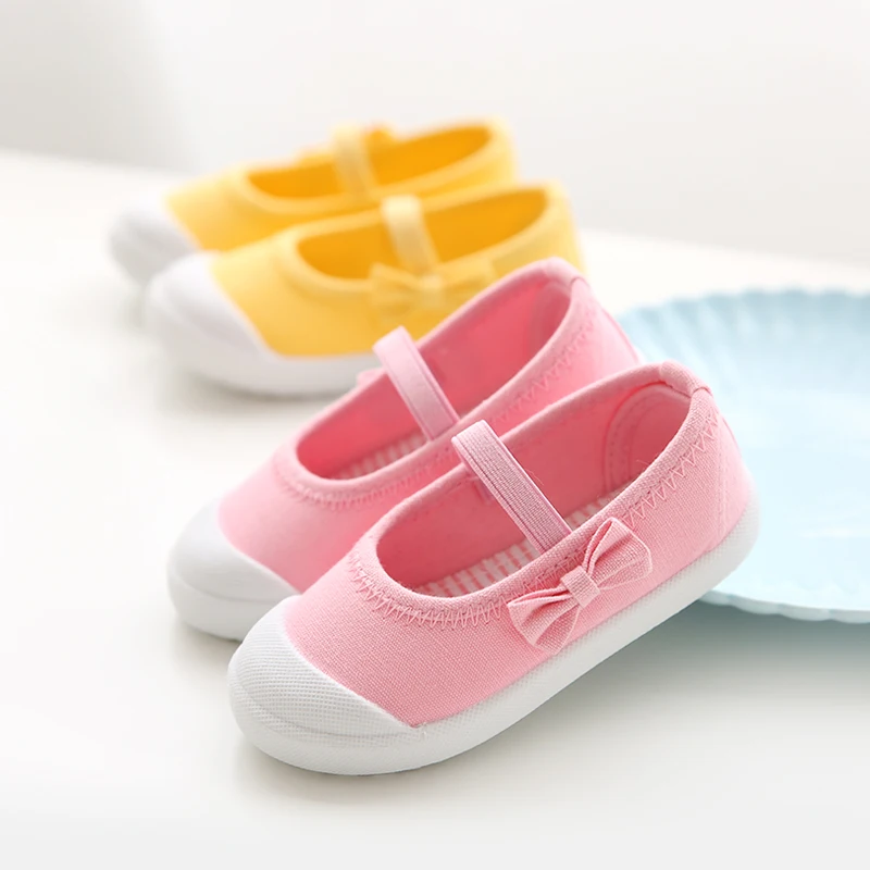 Baby First Walkers Spring New Kids Girl Shoes 100% Cotton Canvas Handmade Baby Pre-Walker Non-Slip Princess Footwear Candy Color Baby First Walkers Spring New Kids Girl Shoes 100% Cotton Canvas Handmade Baby Pre-Walker Non-Slip Princess Footwear Candy Color