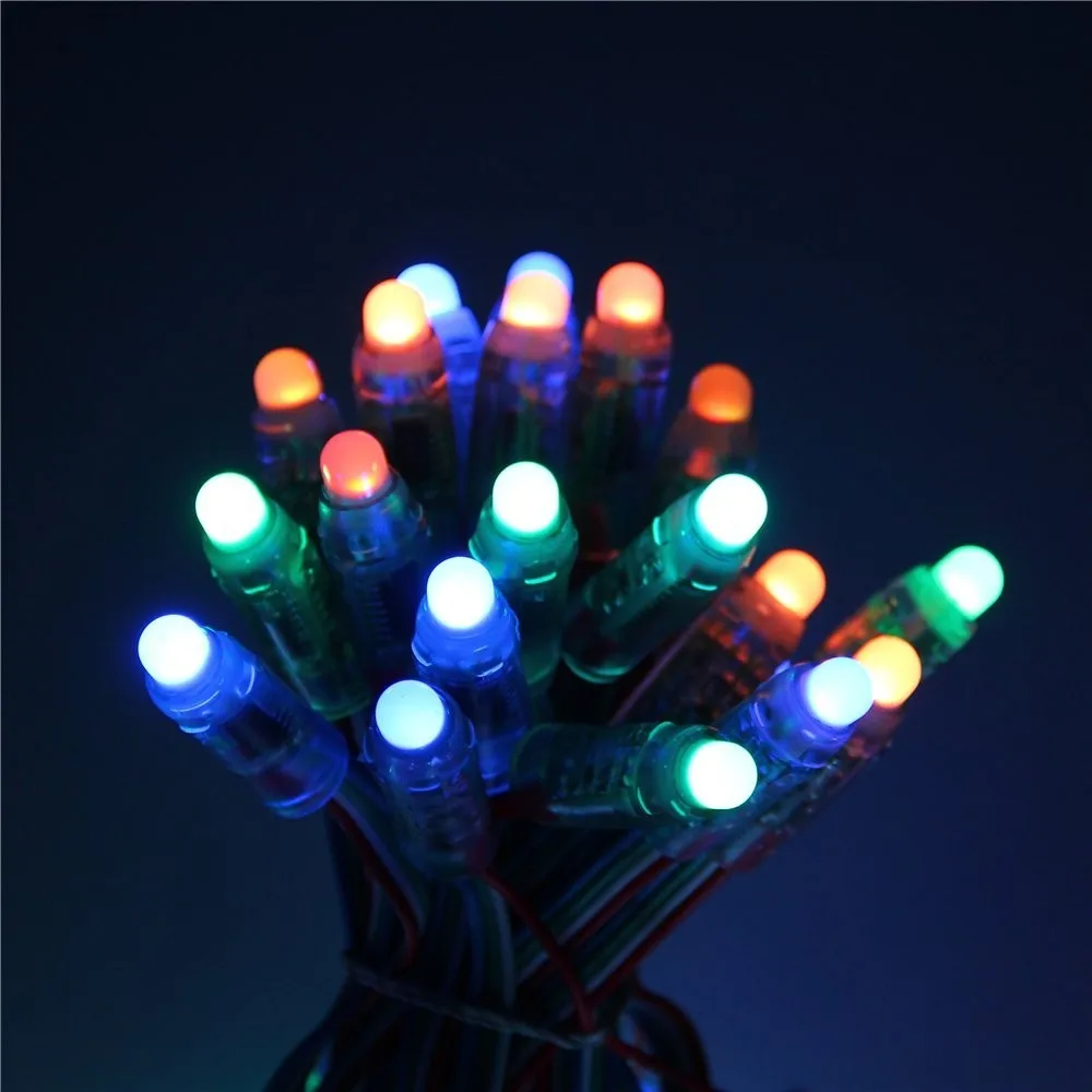WS2811 2811 IC RGB Full Color 12mm Pixels digital Addressable 5V 12V Dream Color LED Pixels Module IP68 Waterproof Point Light